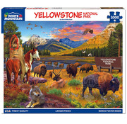 White Mountain White Mountain Yellowstone National Park Puzzle 1000pcs