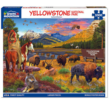 White Mountain White Mountain Yellowstone National Park Puzzle 1000pcs