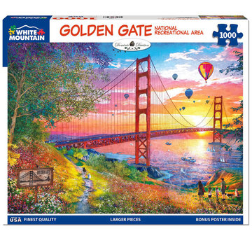 White Mountain White Mountain Golden Gate Puzzle 1000pcs