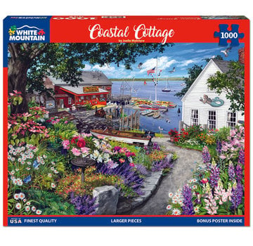 White Mountain White Mountain Coastal Cottage Puzzle 1000pcs