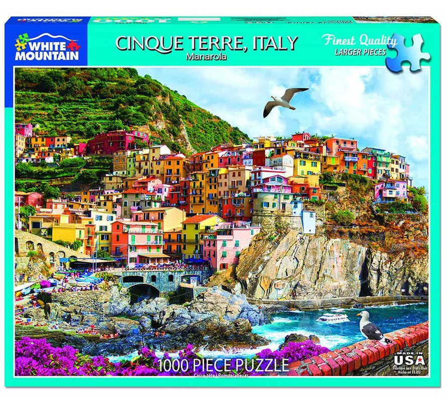 White Mountain Cinque Terre, Italy Puzzle 1000pcs