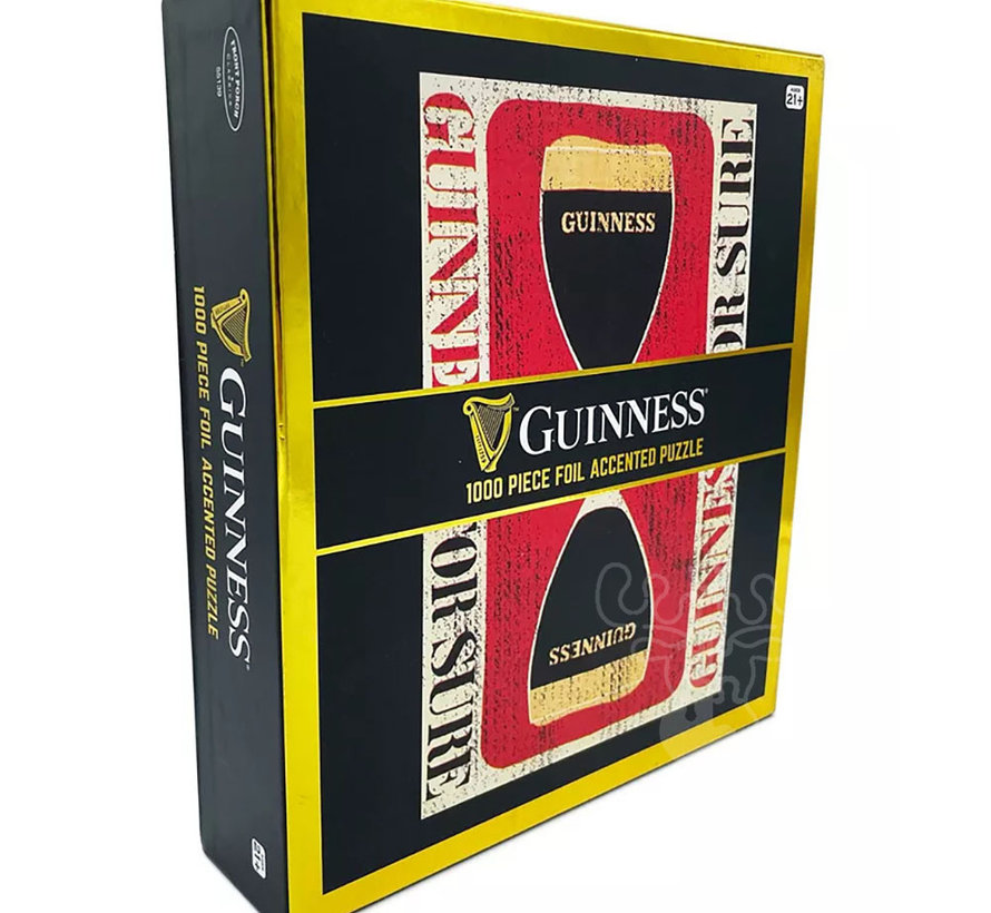 FINAL SALE Front Porch Classics Guinness Retro Foil Accented Puzzle 1000pcs