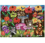 JaCaRou Puzzles JaCaRou Garden Cats / Chats de Jardin Puzzle 1000pcs