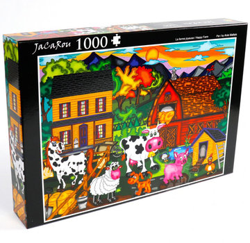 JaCaRou Puzzles JaCaRou Happy Farm / La Ferme Joyeuse Puzzle 1000pcs