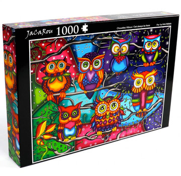 JaCaRou Puzzles JaCaRou Owl Always Be There / Chouettes Hiboux Puzzle 1000pcs