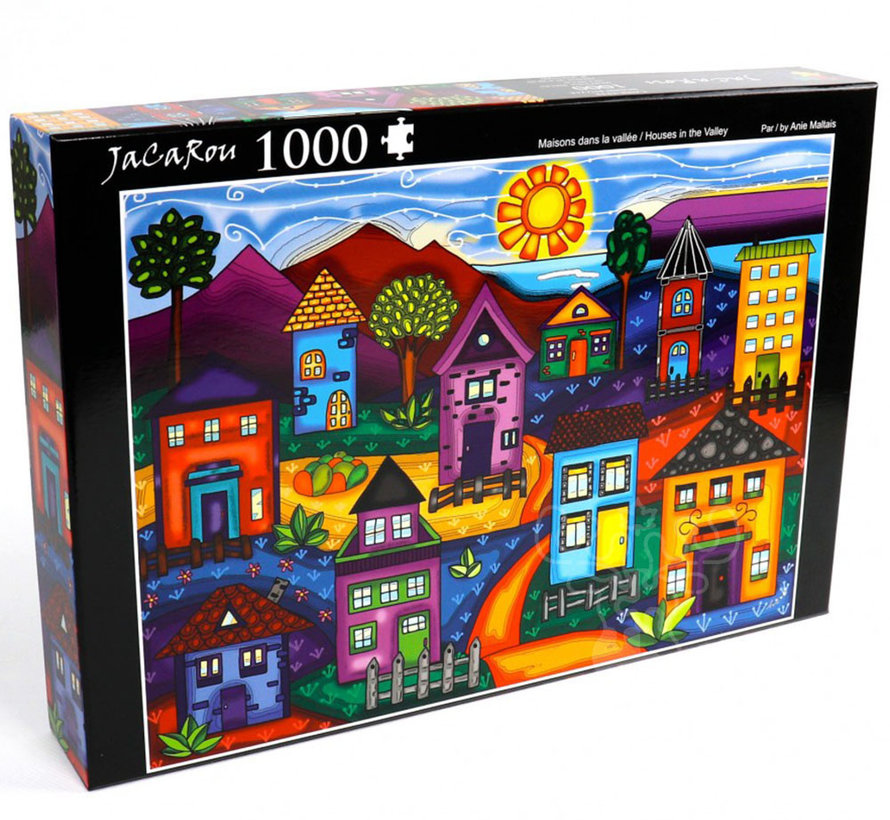 JaCaRou Houses in the Valley / Maison dans la vallée Puzzle 1000pcs