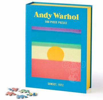 Galison Galison Andy Warhol Sunset, 1972 Book Puzzle 500pcs