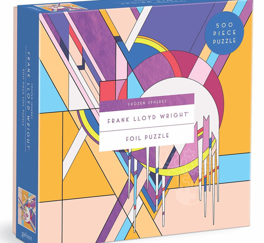 Galison Frank Lloyd Wright Frozen Spheres Foil Puzzle 500pcs