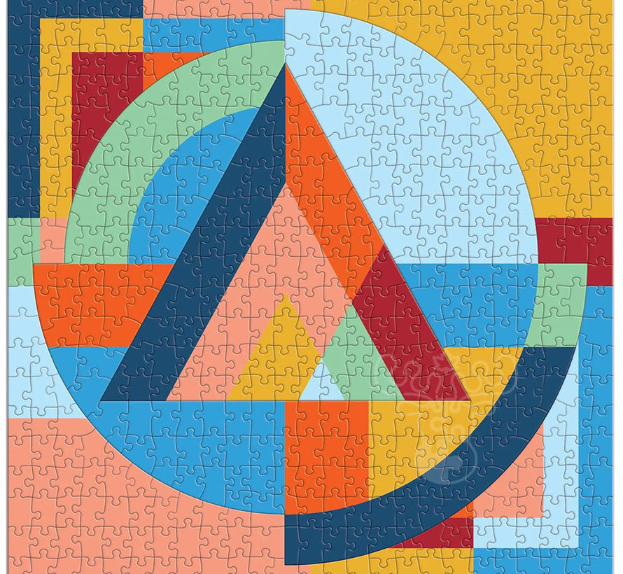 Galison Frank Lloyd Wright Organic Geometry Multi-Puzzle Puzzle 500pcs