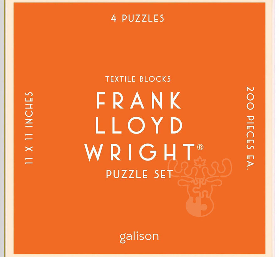 Galison Frank Lloyd Wright Textile Blocks Puzzle 4 x 200pcs