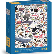 Chronicle Books Chronicle Hello Animals of the World Puzzle 500pcs