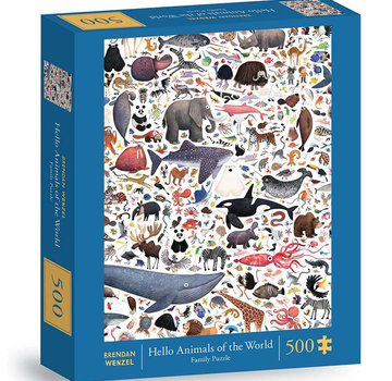 Chronicle Books Chronicle Hello Animals of the World Puzzle 500pcs
