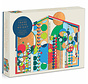 Galison Frank Lloyd Wright Midway Mural Foil Shaped Puzzle 750pcs