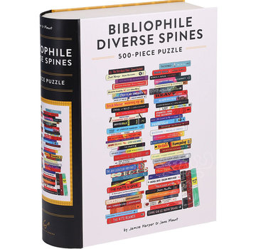 Chronicle Books Chronicle Bibliophile Diverse Spines Puzzle 500pcs