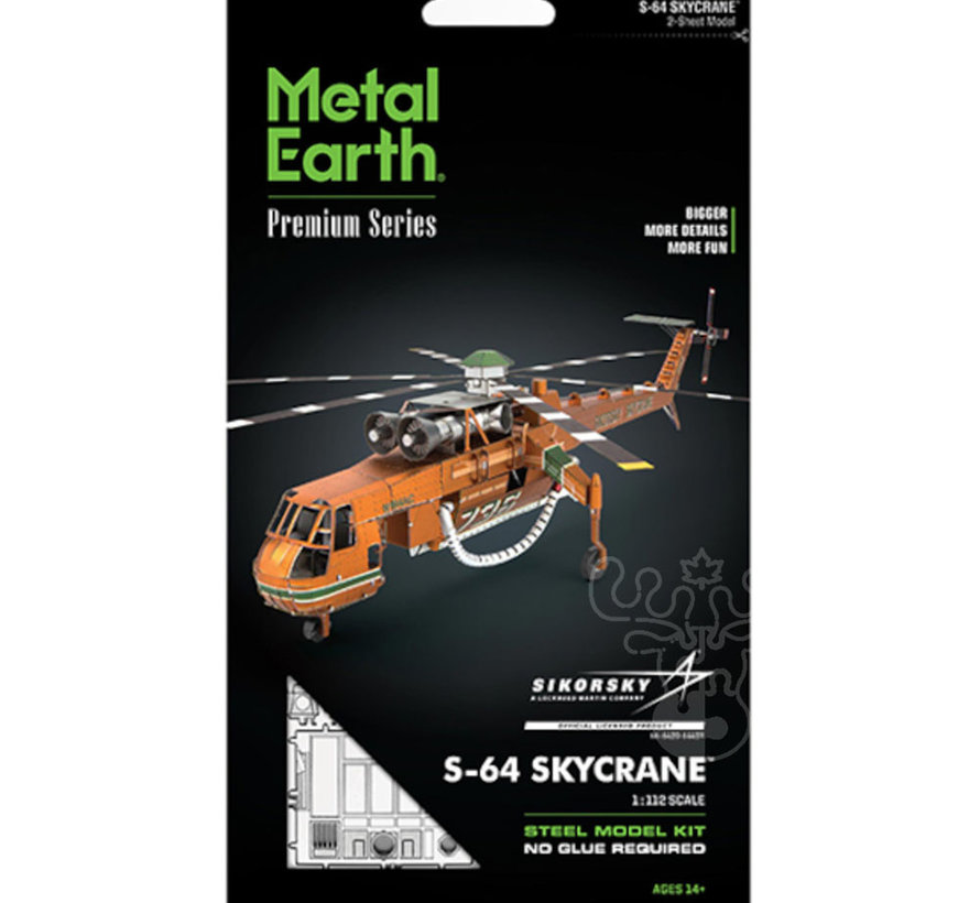 Metal Earth Iconix S-64 Skycrane Model Kit