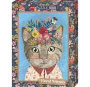 Heye Heye Floral Friends Pretty Feline Puzzle 1000pcs