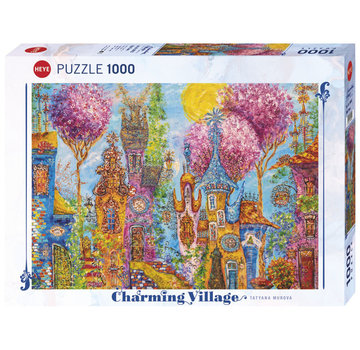 Heye Heye Charming Village: Pink Trees Puzzle 1000pcs