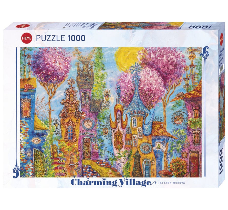Heye Charming Village: Pink Trees Puzzle 1000pcs