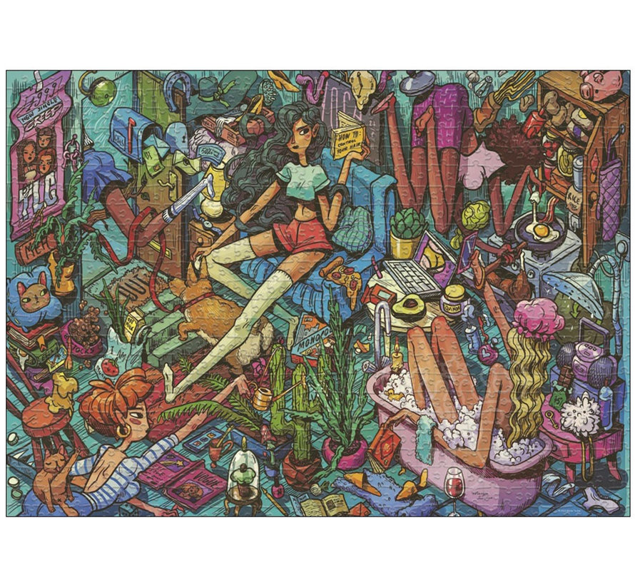 Heye Homely Housemates Puzzle 1000pcs Triangle Box