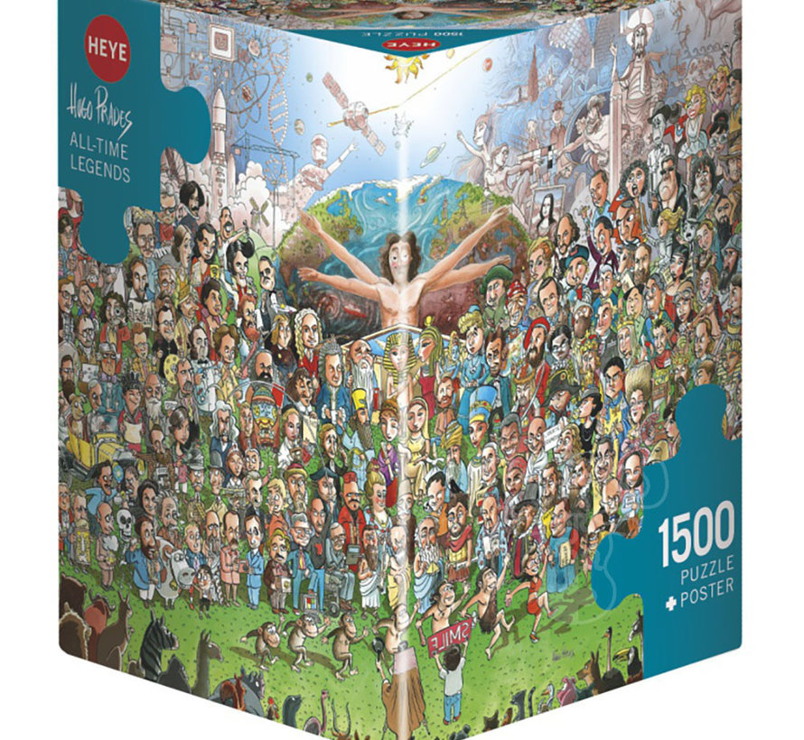 Heye All-Time Legends Puzzle 1500pcs Triangle Box