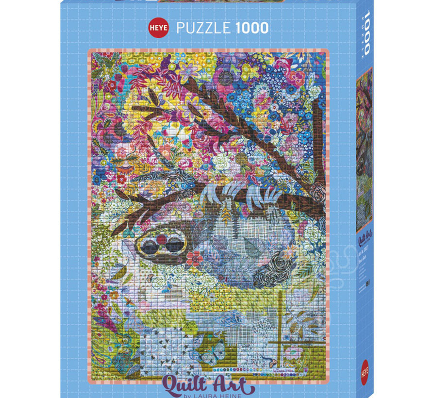 Heye Quilt Art: Sewn Sloth Puzzle 1000pcs RETIRED