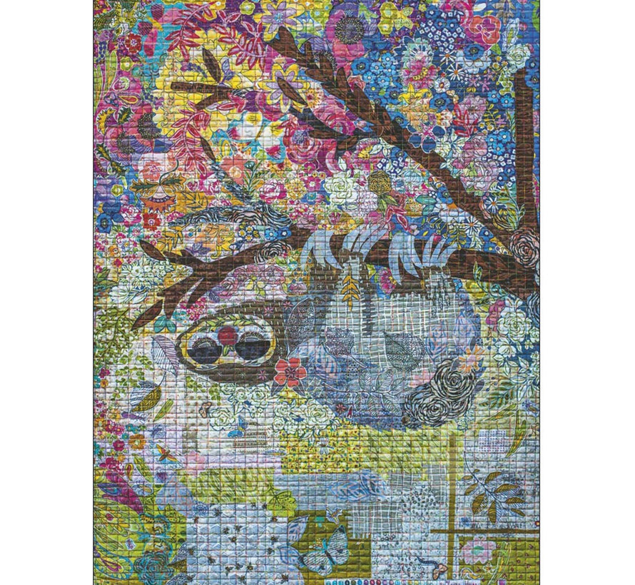 Heye Quilt Art: Sewn Sloth Puzzle 1000pcs RETIRED