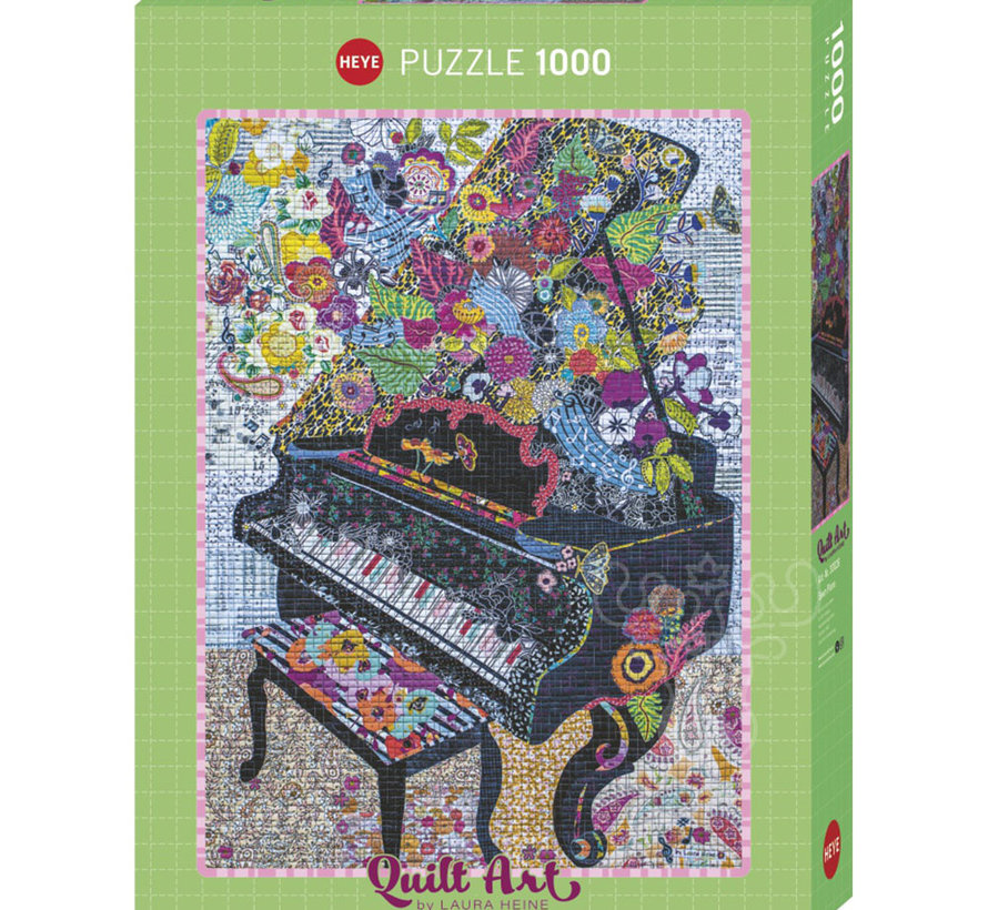 Heye Quilt Art: Sewn Piano Puzzle 1000pcs RETIRED