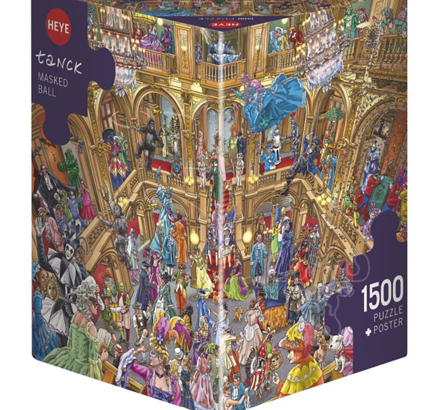 Heye Masked Ball Puzzle 1500pcs Triangle Box