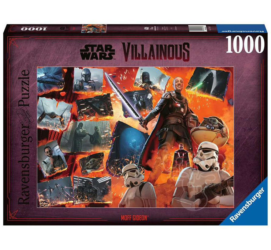 FNAL SALE Ravensburger Star Wars Villainous: Moff Gideon Puzzle 1000pcs