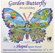 SunsOut SunsOut Garden Butterfly Shaped Puzzle 1000pcs