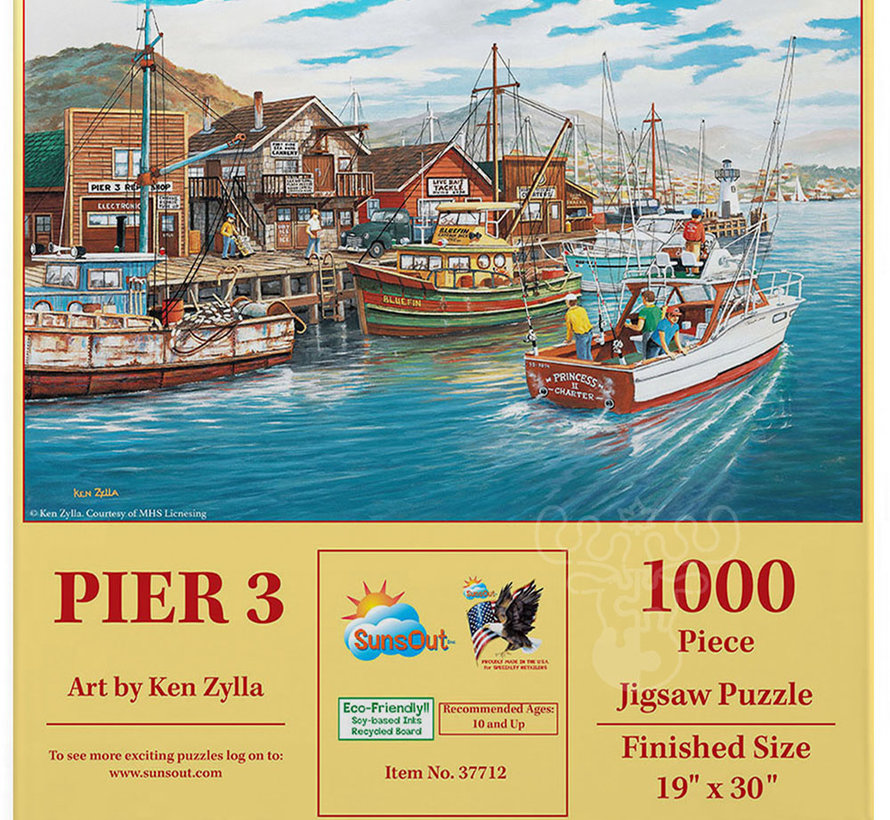 SunsOut Pier 3 Puzzle 1000pcs