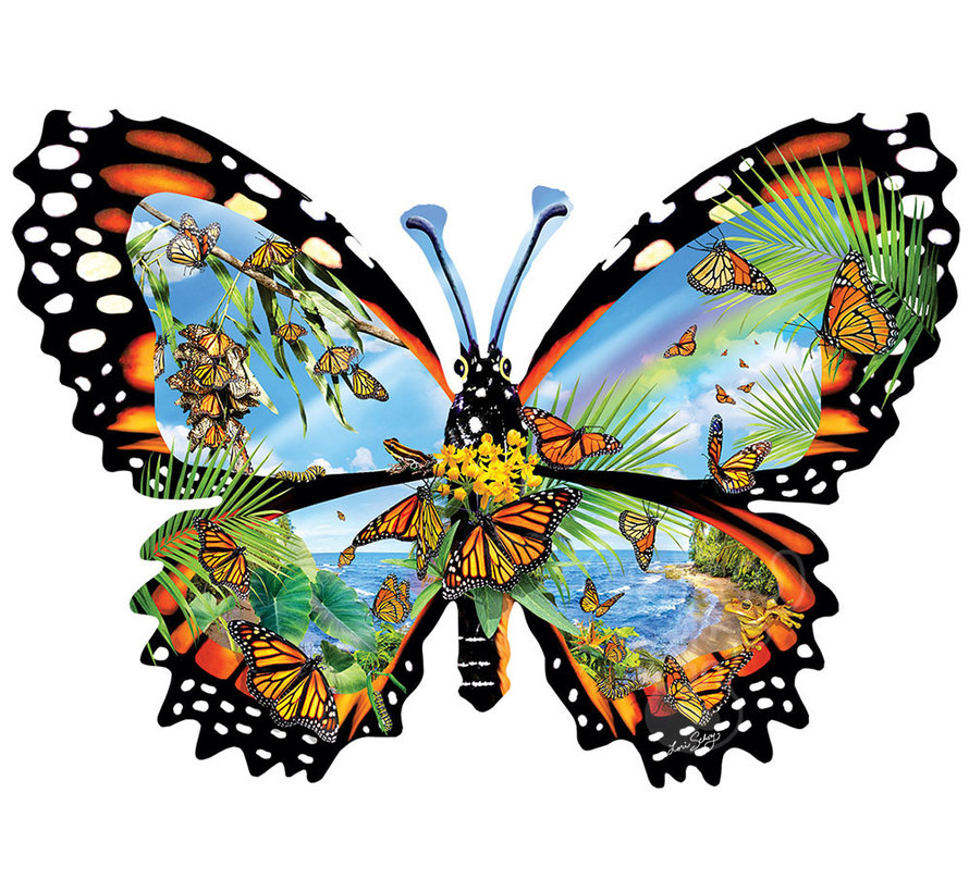 SunsOut Ode to the Monarch Shaped Puzzle 1000pcs