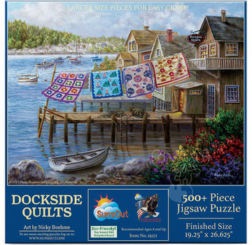SunsOut SunsOut Dockside Quilts Puzzle 500pcs+