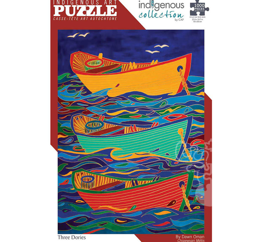 Indigenous Collection: Three Dories Puzzle 1000pcs RETIRED