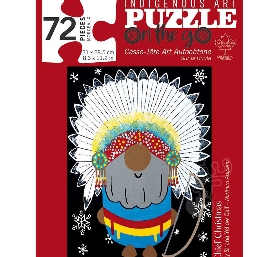Indigenous Collection: Chief Christmas Puzzle 72pcs