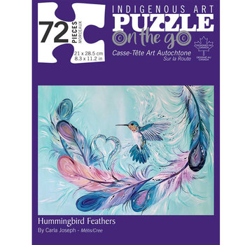 Canadian Art Prints Indigenous Collection: Hummingbird Feathers Puzzle 72pcs