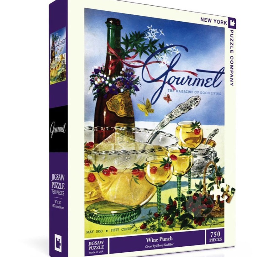 New York Puzzle Co. Gourmet: Wine Punch Puzzle 750pcs