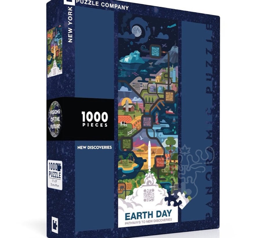 New York Puzzle Co. Visions: Earth Day: New Discoveries Puzzle 1000pcs