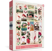 New York Puzzle Company New York Puzzle Co. Vintage: Flamingos and Flowers Puzzle 1000pcs