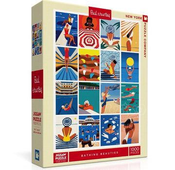 New York Puzzle Company New York Puzzle Co. Paul Thurby: Bathing Beauties Puzzle 1000pcs