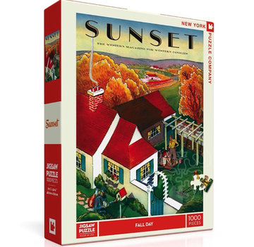 New York Puzzle Company New York Puzzle Co. Sunset: Fall Day Puzzle 1000pcs