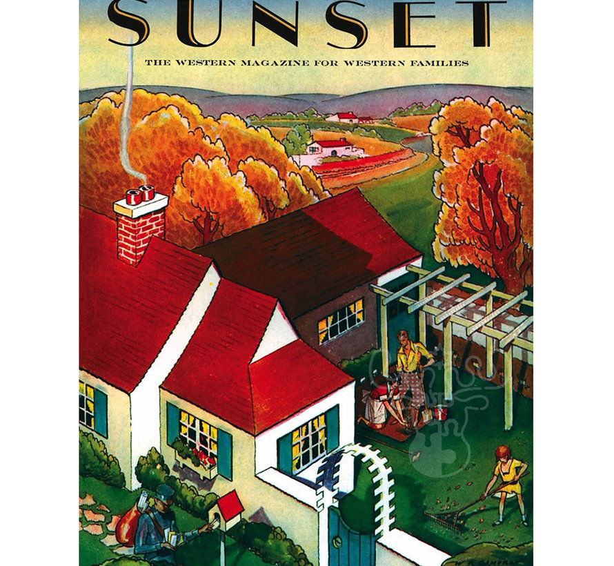 New York Puzzle Co. Sunset: Fall Day Puzzle 1000pcs
