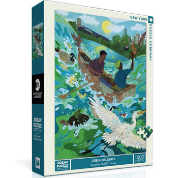 New York Puzzle Company FINAL SALE New York Puzzle Co. MTA: Urban Delights Puzzle 1000pcs