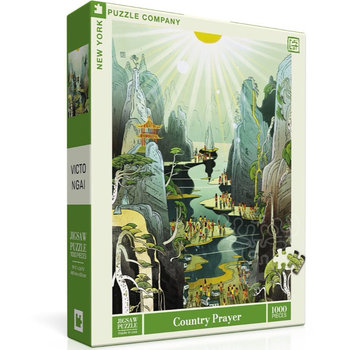 New York Puzzle Company New York Puzzle Co. Victo Ngai: Country Prayer Puzzle 1000pcs