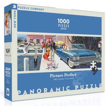 New York Puzzle Company New York Puzzle Co. General Motors: Picture Perfect Panoramic Puzzle 1000pcs