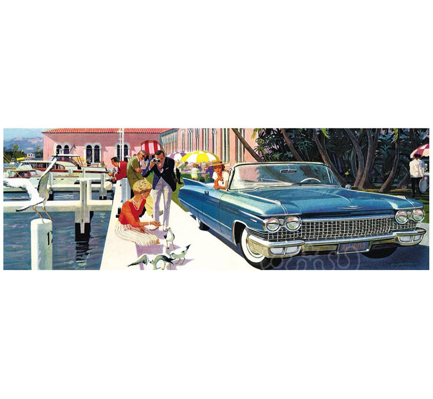 New York Puzzle Co. General Motors: Picture Perfect Panoramic Puzzle 1000pcs*