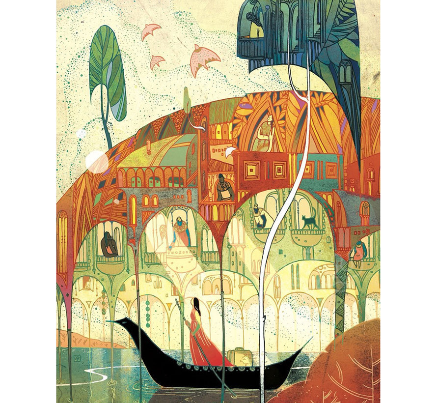 New York Puzzle Co. Victo Ngai: Crossing Borders Puzzle 1000pcs