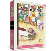 New York Puzzle Company New York Puzzle Co. The New Yorker: Summer Painting Puzzle 1000pcs
