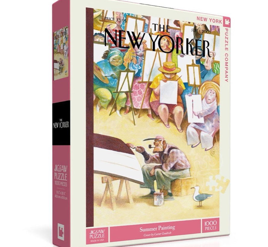 New York Puzzle Co. The New Yorker: Summer Painting Puzzle 1000pcs