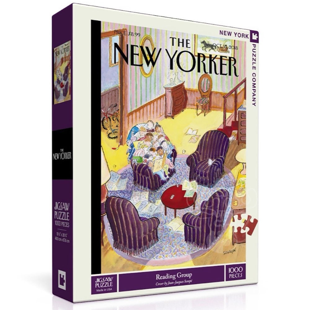 New York Puzzle Co. The New Yorker Reading Group Puzzle 1000pcs